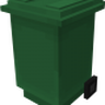 Trash Can with wheels 3D Model