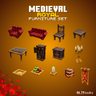 Medieval Royal Furniture Set