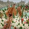 Minecraft Christmas Hub /Spawn Map / Ice Spawn ! // SUPER DETAILED CHRISTMAS LOBBY