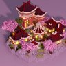 Japanese Style Lobby Floating Island