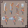 Animated Rocket Power Tools & Weapon Set - 16x