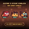 16x, Minecraft, Discord & Streamer Extra 3 Steve Emojis