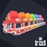 Multi-colored Ice Cream Trucks