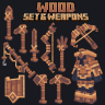Wood Weapons & Tools set