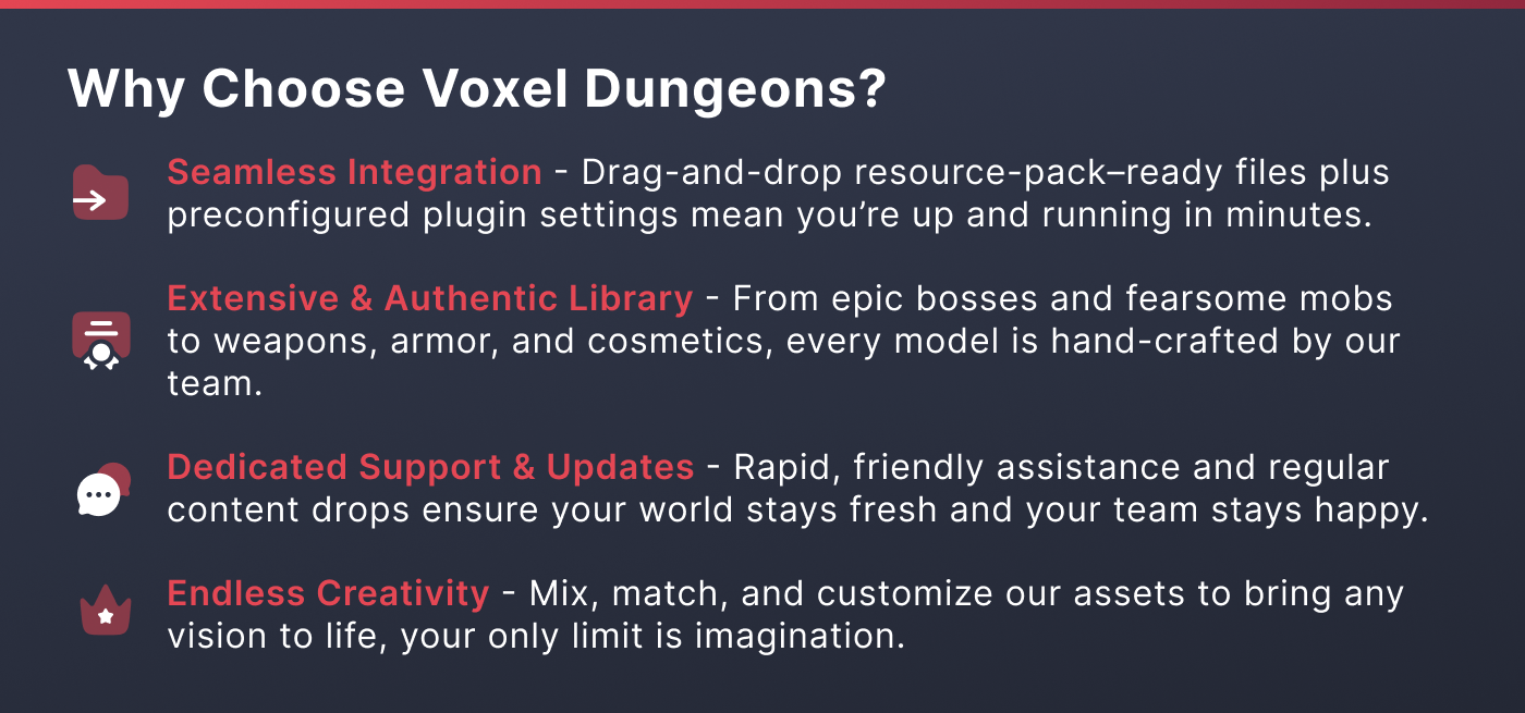 Why choose Voxel Dungeons